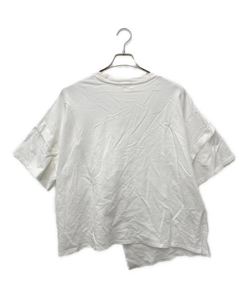 KariAng.（カリアング）KariAng. (カリアング) BOXアシメTee ホワイト サイズ:Ｆの古着・服飾アイテム