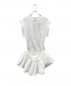 HAENGNAEヘンネ）の古着「OMOCHI PEPLUM T-SHIRT」｜ホワイト