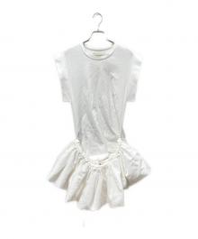 HAENGNAE（ヘンネ）の古着「OMOCHI PEPLUM T-SHIRT」｜ホワイト