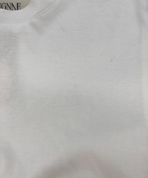 HAENGNAE（ヘンネ）HAENGNAE (ヘンネ) OMOCHI PEPLUM T-SHIRT ホワイト サイズ:Fの古着・服飾アイテム