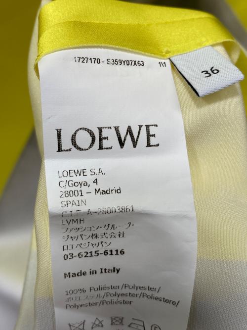 LOEWE（ロエベ）LOEWE (ロエベ) ノースリーブブラウス イエロー サイズ:36の古着・服飾アイテム