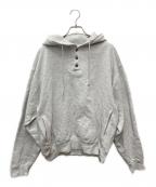 L.L.Bean×RUSSELL ATHLETICエルエルビーン×ラッセルアスレチック）の古着「ボタン付きプルオーバーパーカー」｜グレー