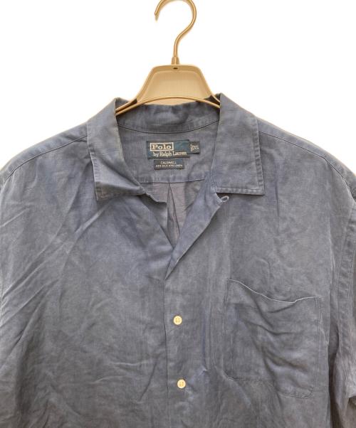 POLO RALPH LAUREN（ポロ・ラルフローレン）POLO RALPH LAUREN (ポロ・ラルフローレン) CALDWELL 半袖オープンカラーシャツ ブルー サイズ:XLの古着・服飾アイテム