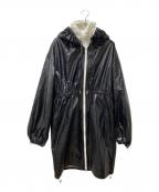 Cry.クライ）の古着「プリント加工レイヤードコート　」｜ブラック