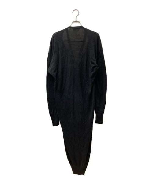 Vivienne Westwood ANGLOMANIA（ヴィヴィアンウエストウッドアングロマニア）Vivienne Westwood ANGLOMANIA (ヴィヴィアンウエストウッドアングロマニア) ダメージ加工ロングカーディガン ブラック サイズ:Mの古着・服飾アイテム