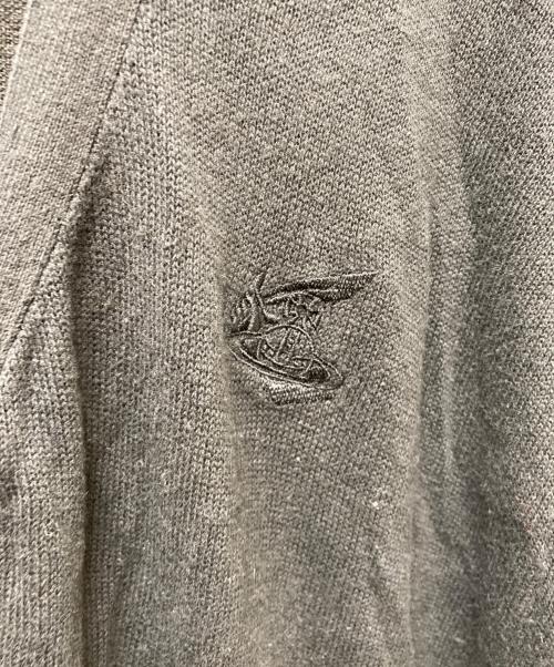 Vivienne Westwood ANGLOMANIA（ヴィヴィアンウエストウッドアングロマニア）Vivienne Westwood ANGLOMANIA (ヴィヴィアンウエストウッドアングロマニア) ダメージ加工ロングカーディガン ブラック サイズ:Mの古着・服飾アイテム