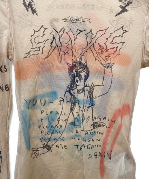 DIESEL（ディーゼル）DIESEL (ディーゼル) T-SIELY セカンドスキンシアートップ ベージュ サイズ:Mの古着・服飾アイテム