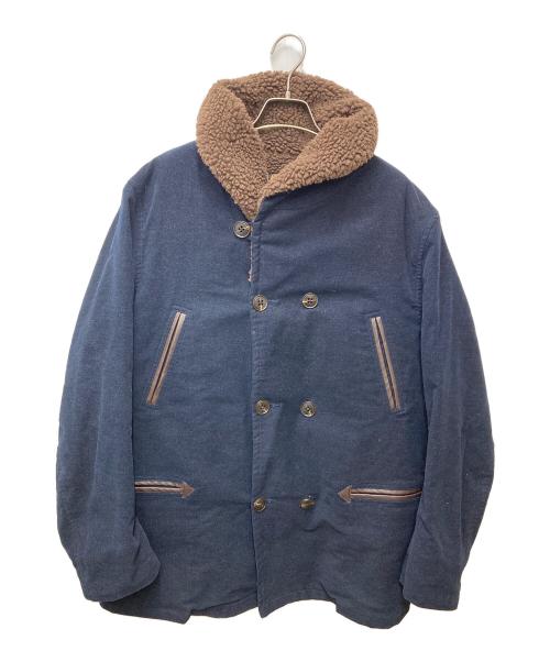 AT-DIRTY（アットダーティ）AT-DIRTY (アットダーティ) HEAVY BOA COAT ネイビー サイズ:Lの古着・服飾アイテム