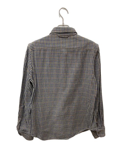 45R（フォーティファイブ・アール）45R (フォーティファイブ・アール) インドうすネルのレギュ 4093048 グレー×ネイビー サイズ:2の古着・服飾アイテム