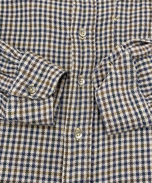 45R（フォーティファイブ・アール）45R (フォーティファイブ・アール) インドうすネルのレギュ 4093048 グレー×ネイビー サイズ:2の古着・服飾アイテム