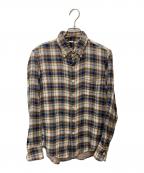 45Rフォーティファイブ・アール）の古着「ダブルガーゼシャツ 5033086」｜ブラウン×ネイビー