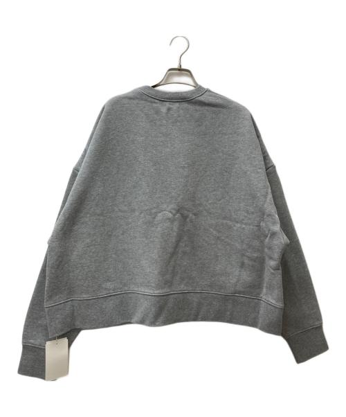 Mila Owen（ミラオーウェン）Mila Owen (ミラオーウェン) サガラ刺繍デザインビッグトレーナー グレー サイズ:F 未使用品の古着・服飾アイテム