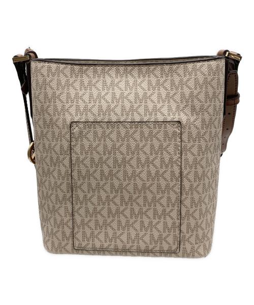 MICHAEL KORS（マイケル・コース）MICHAEL KORS (マイケル・コース) ショルダーバッグ　35F8GKFM1V ホワイト×ブラウンの古着・服飾アイテム