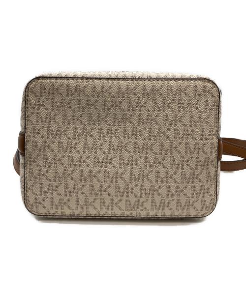 MICHAEL KORS（マイケル・コース）MICHAEL KORS (マイケル・コース) ショルダーバッグ　35F8GKFM1V ホワイト×ブラウンの古着・服飾アイテム