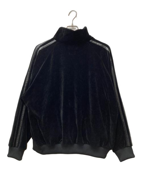 CALEE（キャリー）CALEE (キャリー) TATTOO STUDIO YAMADA (タトゥースタジオヤマダ) VELOUR TRACK JACKET ブラック サイズ:Lの古着・服飾アイテム
