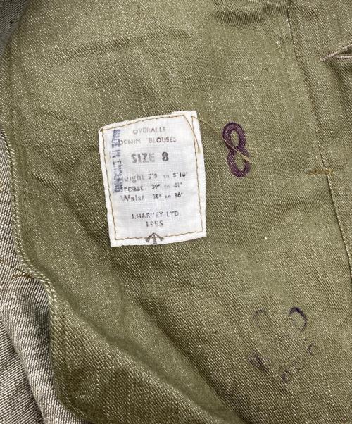 British Army（ブリティッシュアーミー）British Army (イギリス軍) GREEN DENIM BATTLE DRESS JACKET オリーブ サイズ:8の古着・服飾アイテム