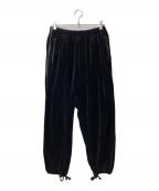 CALEE×TATTOO STUDIO YAMADAキャリー×タトゥースタジオヤマダ）の古着「× TSY VELOUR TRACK PANTS」｜ブラック