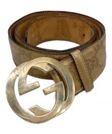 GUCCI（グッチ）の古着「GG インターロッキングベルト 114876」｜ブラウン