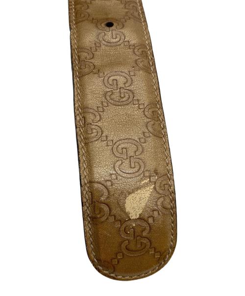 GUCCI（グッチ）GUCCI (グッチ) GG インターロッキングベルト 114876 ブラウンの古着・服飾アイテム