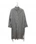 DRESSLAVE（ドレスレイブ）の古着「LONDON stripe deep slit dress」｜グレー×ホワイト