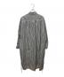 DRESSLAVE (ドレスレイブ) LONDON stripe deep slit dress グレー×ホワイト サイズ:38：6000円