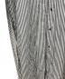 中古・古着 DRESSLAVE (ドレスレイブ) LONDON stripe deep slit dress グレー×ホワイト サイズ:38：6000円