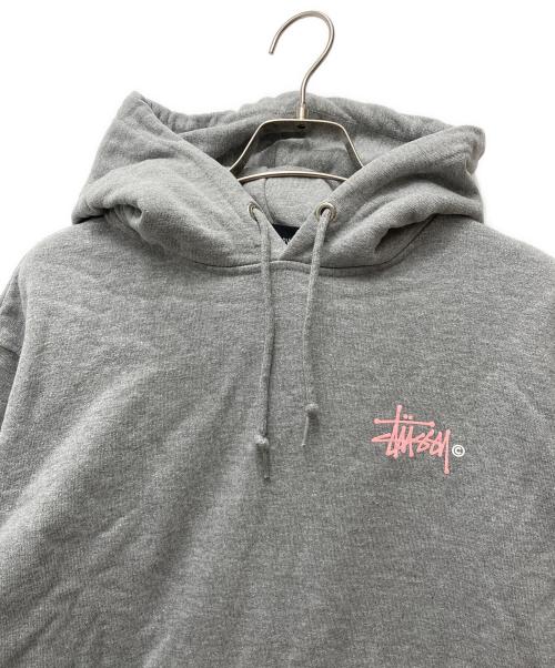 stussy（ステューシー）stussy (ステューシー) プルオーバーパーカー グレー サイズ:Mの古着・服飾アイテム