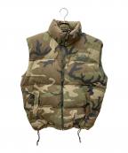 THE NORTH FACEザ ノース フェイス）の古着「カモ柄ヌプシダウンベスト ND00490」｜グリーン