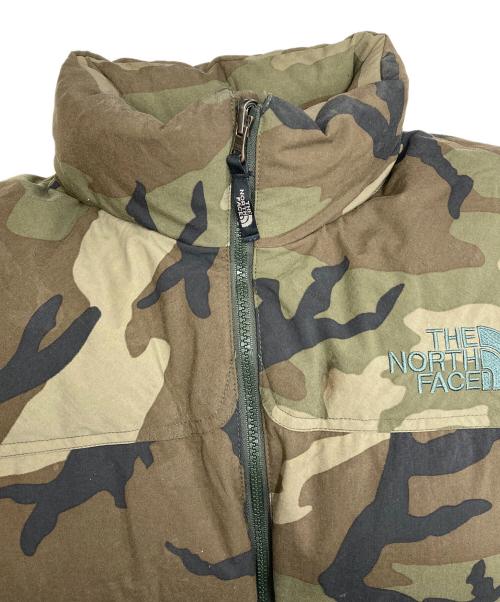 THE NORTH FACE（ザ ノース フェイス）THE NORTH FACE (ザ ノース フェイス) カモ柄ヌプシダウンベスト ND00490 グリーン サイズ:XLの古着・服飾アイテム