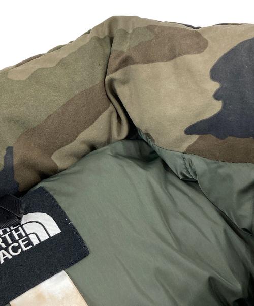 THE NORTH FACE（ザ ノース フェイス）THE NORTH FACE (ザ ノース フェイス) カモ柄ヌプシダウンベスト ND00490 グリーン サイズ:XLの古着・服飾アイテム