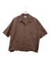 COLUMN（コラム）の古着「ジップポケットオープンカラーシャツ」｜ブラウン