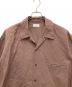 COLUMN (コラム) ジップポケットオープンカラーシャツ ブラウン サイズ:L：8000円