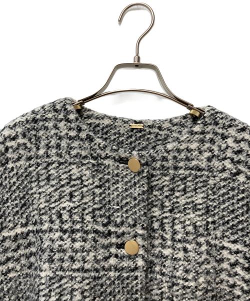 Mila Owen（ミラオーウェン）Mila Owen (ミラオーウェン) ノーカラージャケット　09WFJ214205 グレー サイズ:1の古着・服飾アイテム