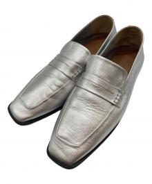 atelier brugge（アトリエ ブルージュ）の古着「ソフトローファー」｜シルバー