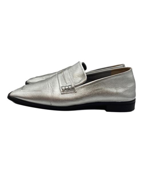 atelier brugge（アトリエ ブルージュ）atelier brugge (アトリエ ブルージュ) ソフトローファー シルバー サイズ:24cmの古着・服飾アイテム