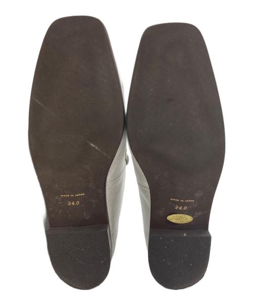 atelier brugge（アトリエ ブルージュ）atelier brugge (アトリエ ブルージュ) ソフトローファー シルバー サイズ:24cmの古着・服飾アイテム