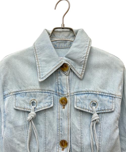 REJINA PYO（レジーナ ピョウ）REJINA PYO (レジーナ ピョウ) pointed-collar denim jacket スカイブルー サイズ:6の古着・服飾アイテム