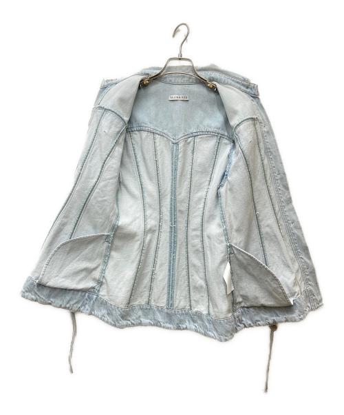 REJINA PYO（レジーナ ピョウ）REJINA PYO (レジーナ ピョウ) pointed-collar denim jacket スカイブルー サイズ:6の古着・服飾アイテム