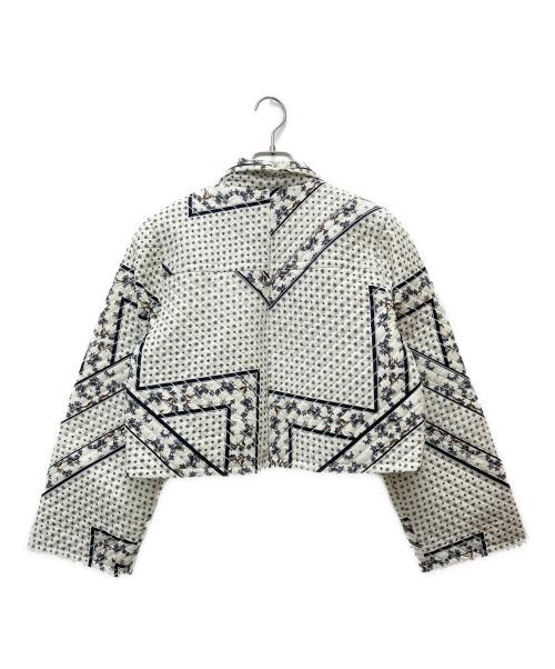 GANNI（ガニー）GANNI (ガニー) Elkhart キルティングプリントジャケット ベージュ サイズ:36の古着・服飾アイテム