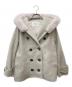Diagram（ダイアグラム）の古着「フードファーダブルコート　0320461339」｜グレー