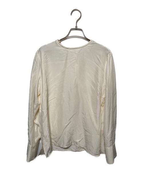 SOEJU（ソージュ）SOEJU (ソージュ) シルククルーネックブラウス ホワイト サイズ:Mの古着・服飾アイテム