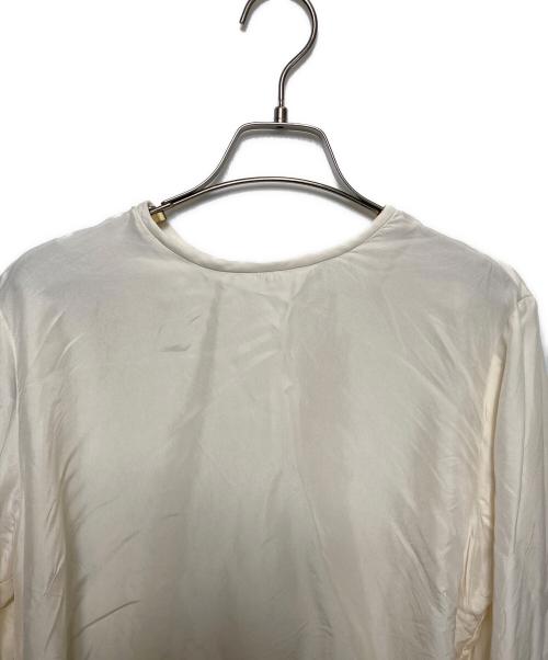 SOEJU（ソージュ）SOEJU (ソージュ) シルククルーネックブラウス ホワイト サイズ:Mの古着・服飾アイテム