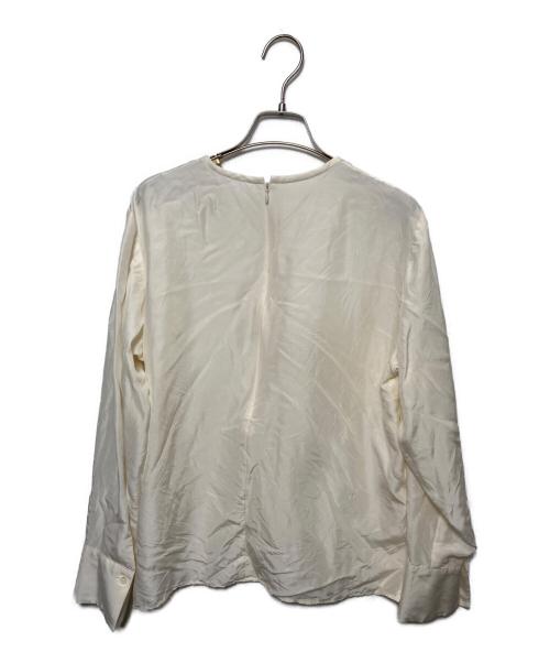 SOEJU（ソージュ）SOEJU (ソージュ) シルククルーネックブラウス ホワイト サイズ:Mの古着・服飾アイテム
