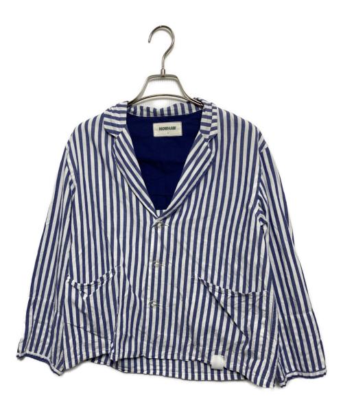 NOWHAW（ノウハウ）NOWHAW (ノウハウ) パジャマセットアップ ホワイト×ブルーの古着・服飾アイテム