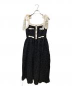 HER LIP TOハーリップトゥ）の古着「Tweed Long Dress 1242305111」｜ブラック