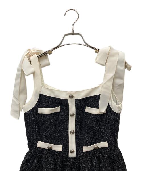 HER LIP TO（ハーリップトゥ）HER LIP TO (ハーリップトゥ) Tweed Long Dress 1242305111 ブラック サイズ:Sの古着・服飾アイテム