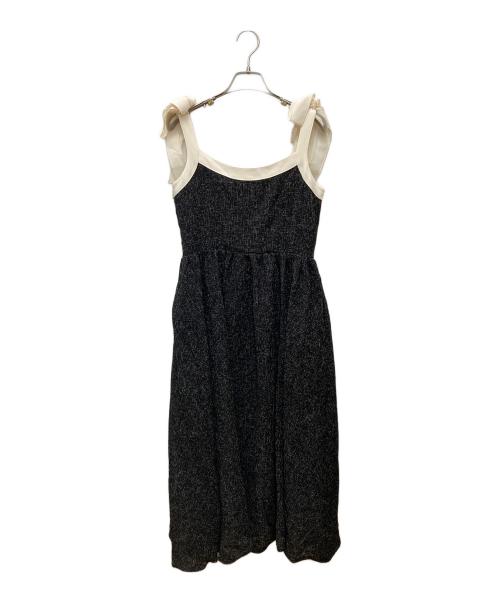 HER LIP TO（ハーリップトゥ）HER LIP TO (ハーリップトゥ) Tweed Long Dress 1242305111 ブラック サイズ:Sの古着・服飾アイテム