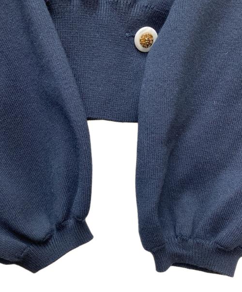 HER LIP TO（ハーリップトゥ）HER LIP TO (ハーリップトゥ) Merseille Knit Jacket 1231206055 ネイビー サイズ:Sの古着・服飾アイテム