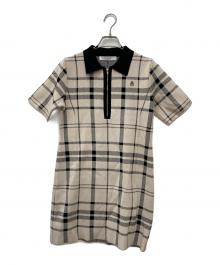 HER LIP TO（ハーリップトゥ）の古着「Trois Logo Knit Mini Dress」｜ベージュ