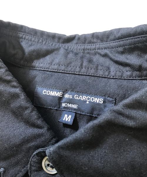 COMME des GARCONS HOMME（コムデギャルソン オム）COMME des GARCONS HOMME (コムデギャルソン オム) 製品染めボタンダウンシャツ ブラック サイズ:Mの古着・服飾アイテム